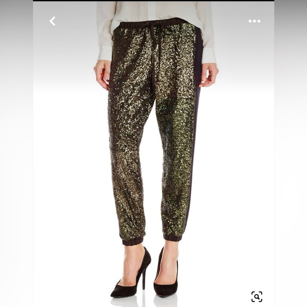 Plenty by Tracy Reese sequin joggers, L